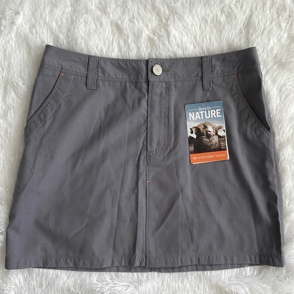 Icebreaker Destiny Skirt merino Wool Cotton Hiking Sz 4